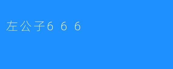 左公子666